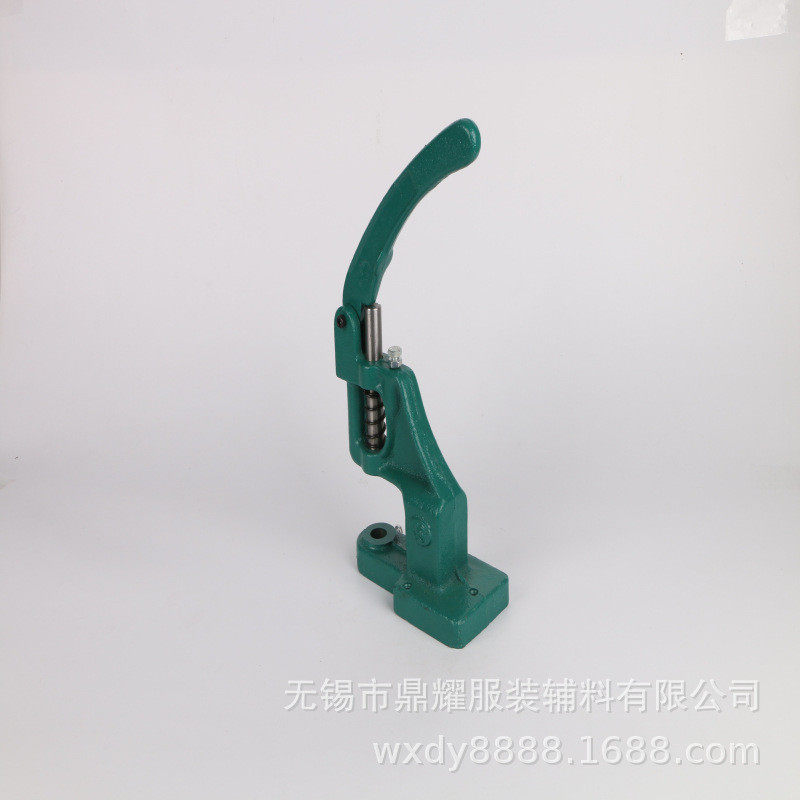 厂家绿色小型手压纽扣机模具可配定制手压机手动钉扣机定制印logo