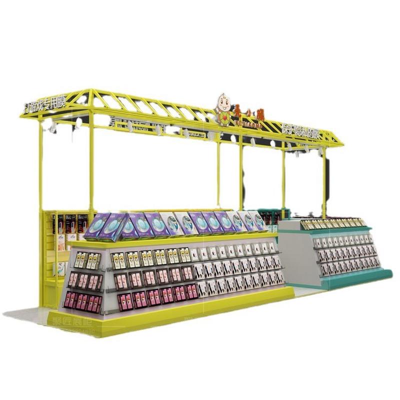 商场钢木烤漆货架手机配件展示柜潮品数码生活馆柜子陈列中岛设计