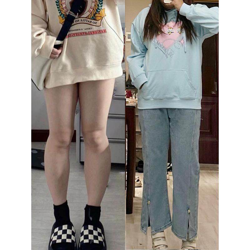 特大码300斤开叉九分女胖mm宽松百搭直筒阔腿,女装/女士精品,大码裤装,淘宝优惠券,粉丝福利购,淘宝优惠卷