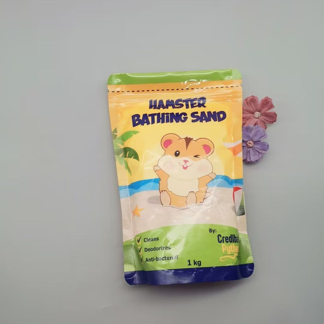 热销厂家祛批发仓鼠浴沙洗澡沙清洁生产味厕所沙1kg原味沙子