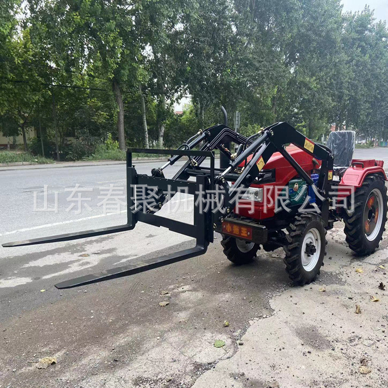 热销前置拖拉机带管理农用四轮旋耕机果园装载机机