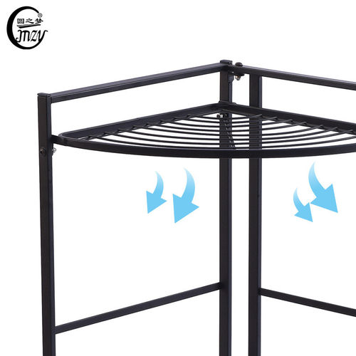 北欧简约三角形免安装收纳架折叠装饰储物架批发