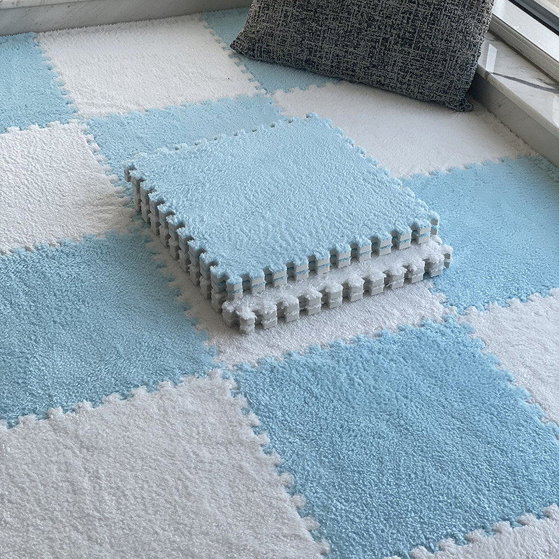 26nins风绒面拼接儿童地泡沫地垫卧室加厚隔音地板垫床边家用爬行,居家布艺,家用脚垫,淘宝优惠券,粉丝福利购,淘宝优惠卷