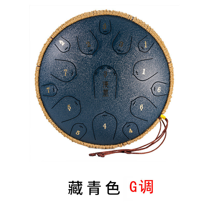 汉盘13寸15音空灵鼓初学色空鼓钢舌鼓梵音鼓手碟琴打击乐器d调g调