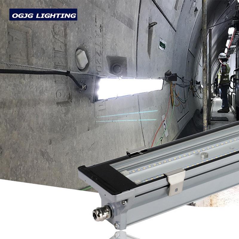 三防灯支架 t8led双管净化防尘灯压铸铝外壳钢化玻璃罩led线条灯