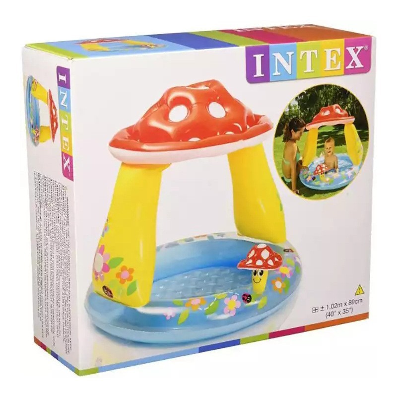 热销intex57114城堡海洋球池充气水池儿童家用戏水池室内有盖洗澡