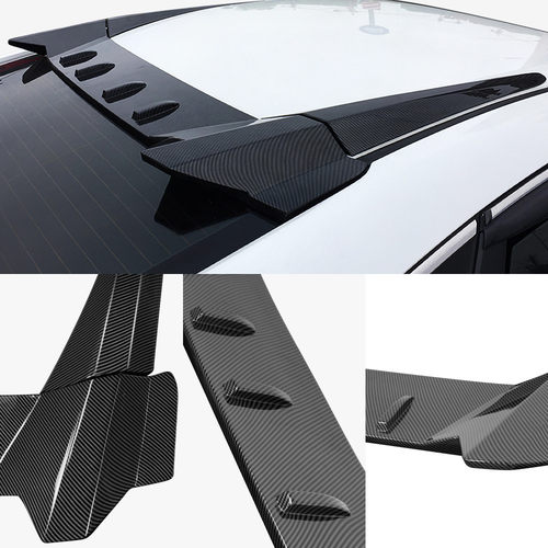 热销适用于2021-2023年思域翼厢思域顶三扰流板改装碳纤纹装饰板