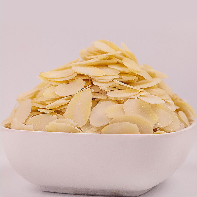 新货生杏仁片进口原料大扁桃仁原味烘焙专用坚果散装巴旦木仁薄片