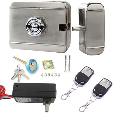 热销遥控无线电子锁远程控制静音锁电控锁遥控门锁电子锁