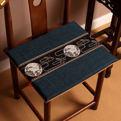 新中式红木椅垫餐桌垫子实木茶桌椅子坐垫茶台太师椅四季通用定制