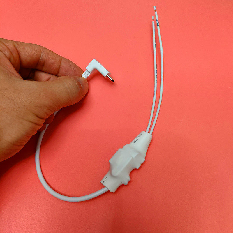 Type-C摄像头电源线220V转5V1安卓弯头直角90°度监控DIY降变压器