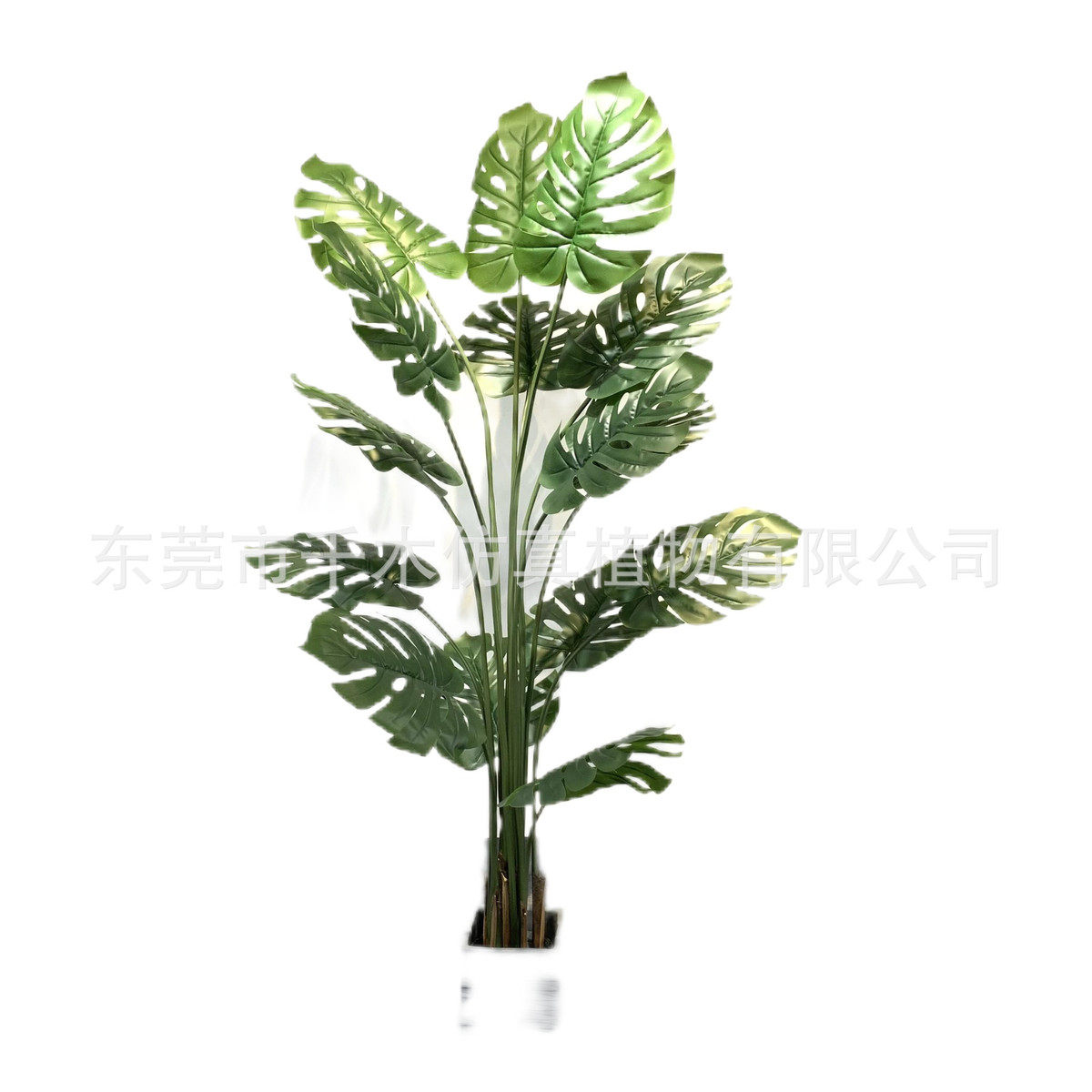 仿真龟背竹棕壳假盆栽绿植装饰植物室内客厅人造龟背竹落地摆件