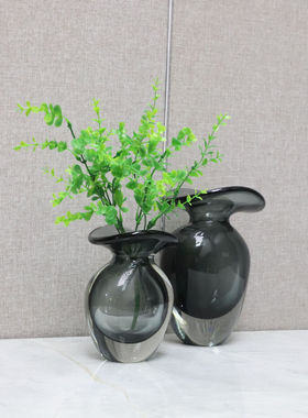 热销新中式琉璃异形创意花瓶摆件样板房电视柜客厅餐桌茶几家居装