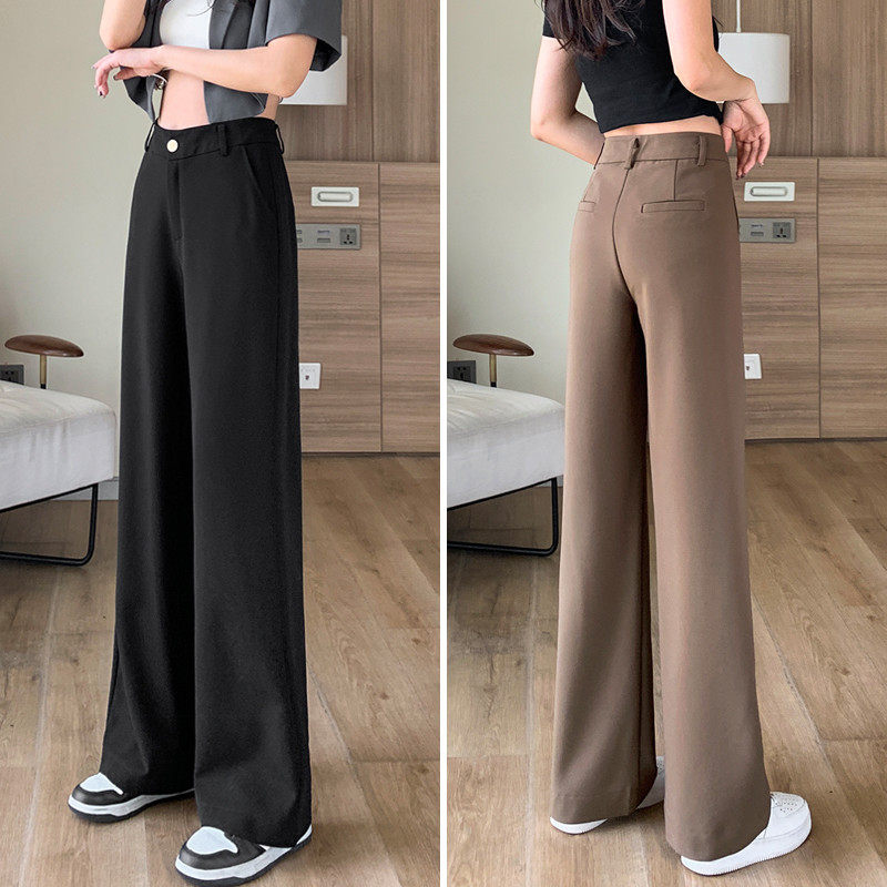 冰丝裤女春夏薄款2025新款垂感小个子拖地宽松阔腿裤,女装/女士精品,中老年女装,淘宝优惠券,粉丝福利购,淘宝优惠卷
