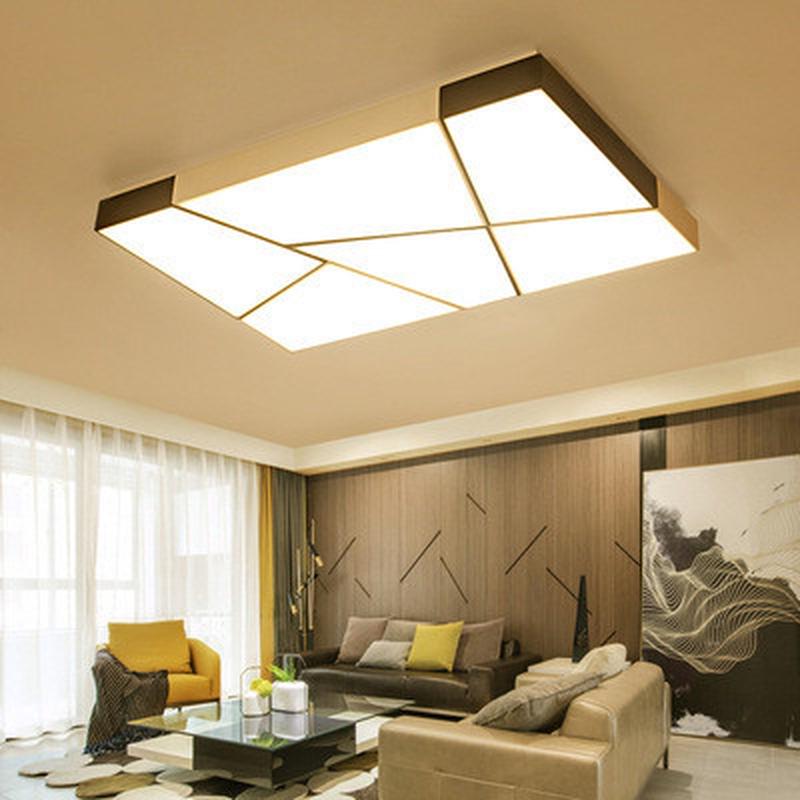 客厅灯长方形简约现代卧室家用大气温馨北欧创意led吸顶灯具