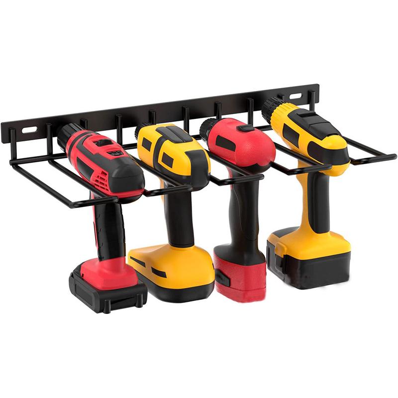 22n电动维修工具置物收纳架车库充电器挂墙头扳手电钻壁上洞洞板