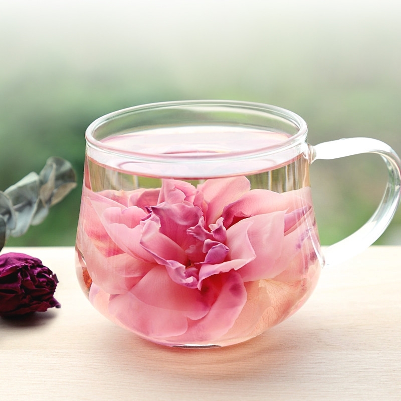 新货玫瑰花茶重瓣云南墨红玫瑰花冠干花泡茶非特级玖瑰花干正品旗
