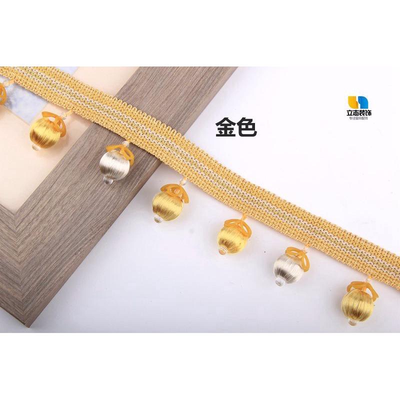 窗帘花边水晶珠子窗帘配件辅料货车装饰别墅装饰纱窗加重叶片包丝