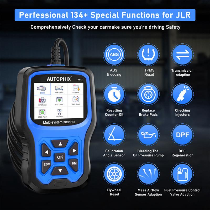 热销autophix7110沃尔沃全系统诊断工具保养复位仪器obdii读码清