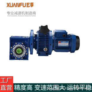 NMRV蜗轮蜗杆减速机无极变速机调速器三相电机套装