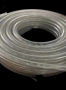 批发pvc透明钢丝管钢丝钢丝软管耐高温钢丝加厚透明管管耐高温水