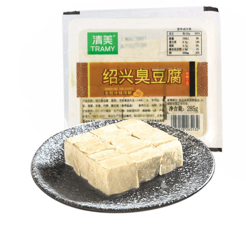 Tramy/清美绍兴臭豆腐285g/盒