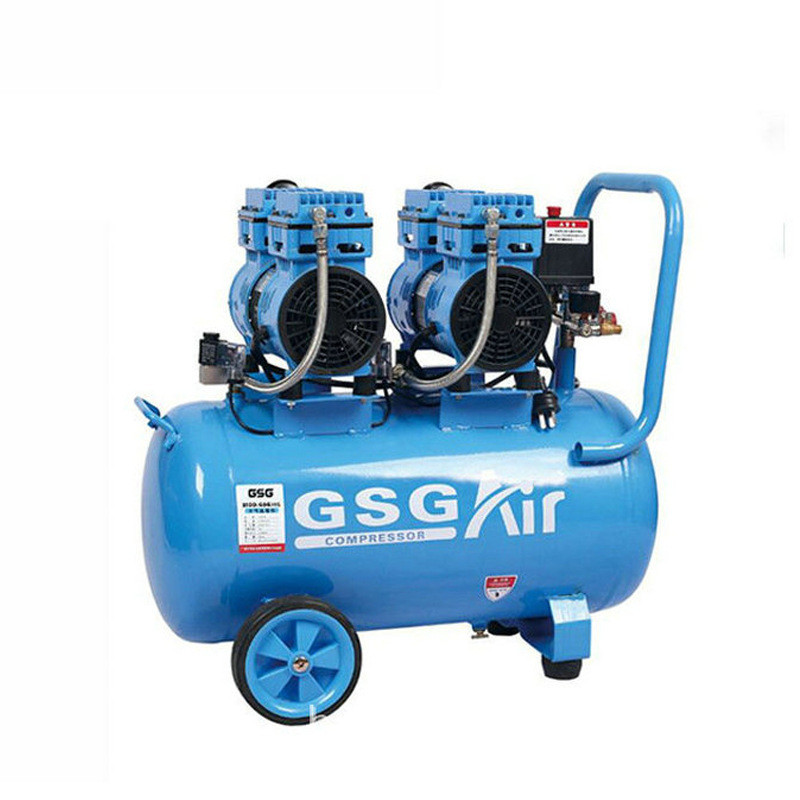 热销厂家供应便携无油打气机750W50L微型空压机活塞式压缩机