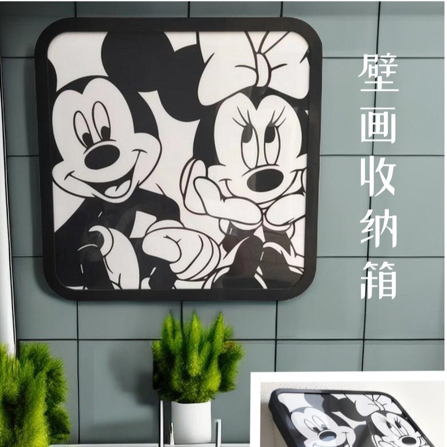 浴室壁画放收纳柜免打孔壁挂式折叠衣服防水卫生间墙壁大号置物架
