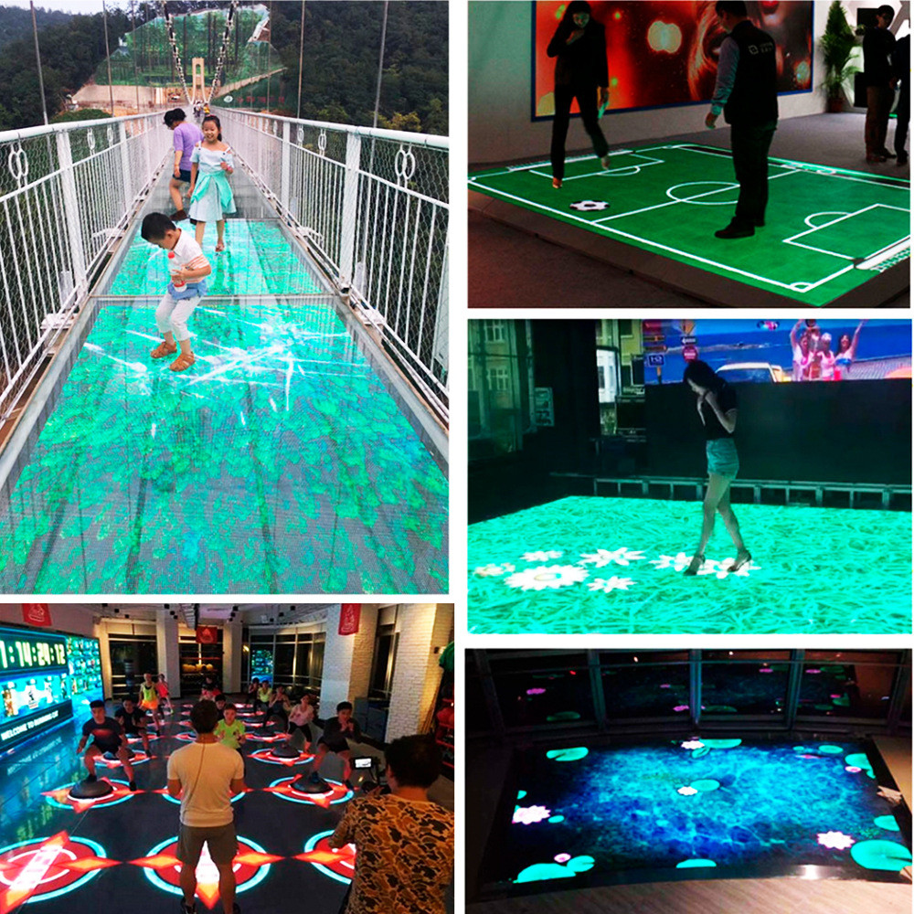 励康LED地砖屏地砖屏商场舞台动态电子显示屏防水互动感应地板