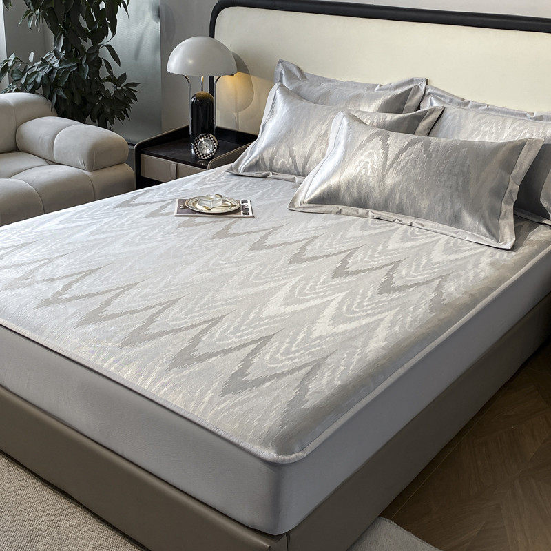 高档冰丝凉席三件套可水洗夏季冰丝席子折叠式1.8m床笠款空调软席,床上用品,冰丝席,淘宝优惠券,粉丝福利购,淘宝优惠卷