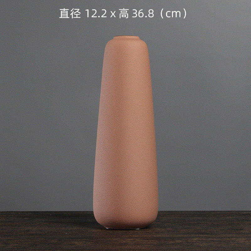 简约北欧陶瓷花瓶家居创意工艺品摆件客厅电视柜时尚ins花瓶软装
