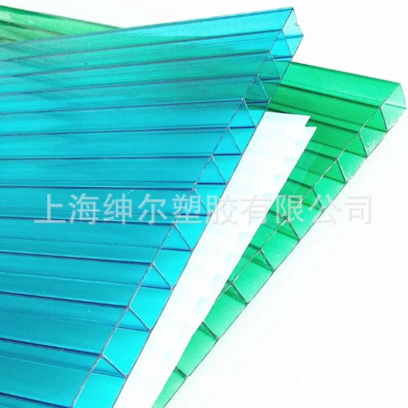 pc阳光板蜂窝pc采光板锁扣耐力板pc米字格板中空聚碳酸酯板