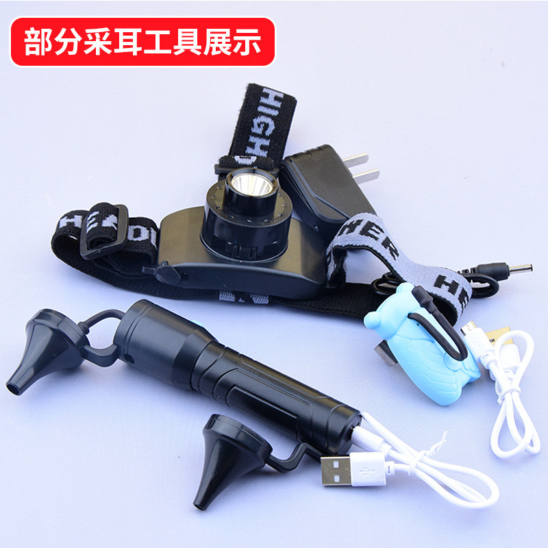 采耳工具专业掏耳朵的专用工具全套技师用扣耳羽毛掏耳朵工具套装