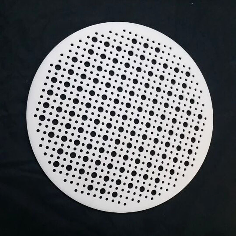 四氟孔板聚四氟乙烯过滤板材耐高温铁氟龙分布器圆形ptfe网筛板