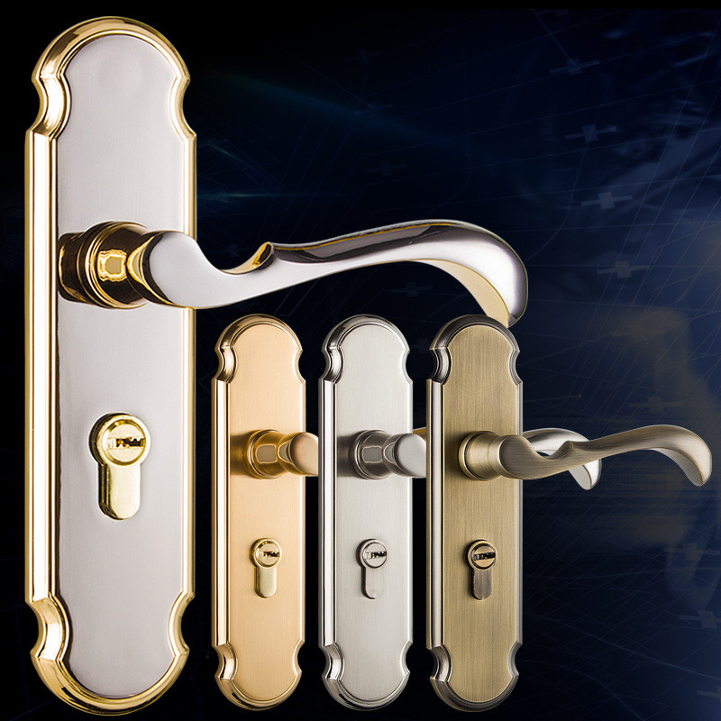 热销室内五金固特卧室房门锁欧式简约锌合金实木门把手锁具五金