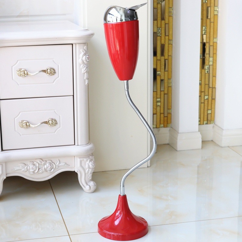 立式烟灰缸创意个性大号客厅金属办公室烟缸防飞灰有盖落地式