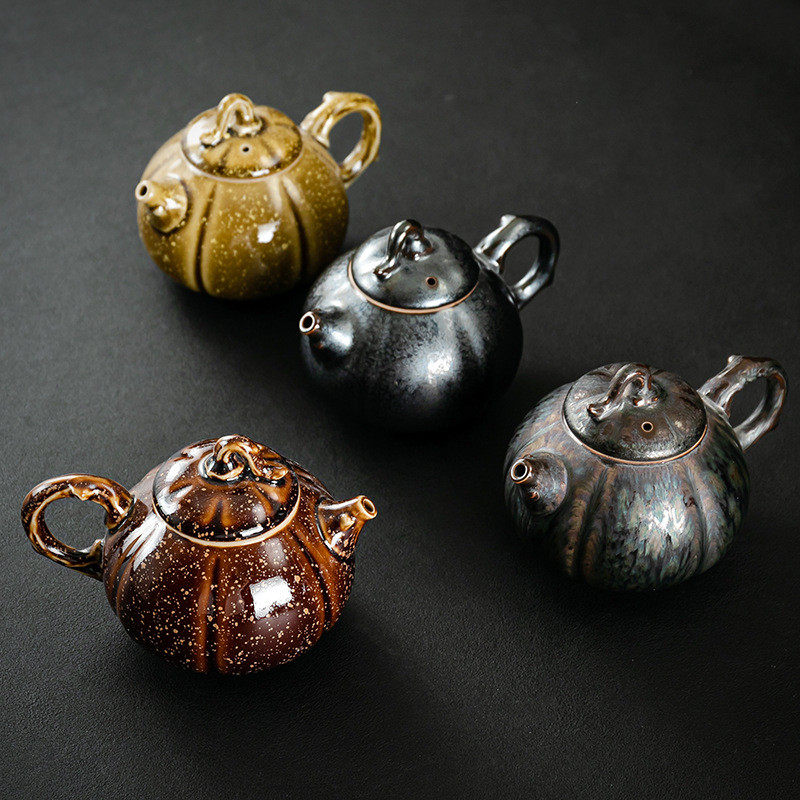 热销陈为椿大师曜家用目南瓜茶壶单壶陶瓷变天创意个性泡茶壶泡茶