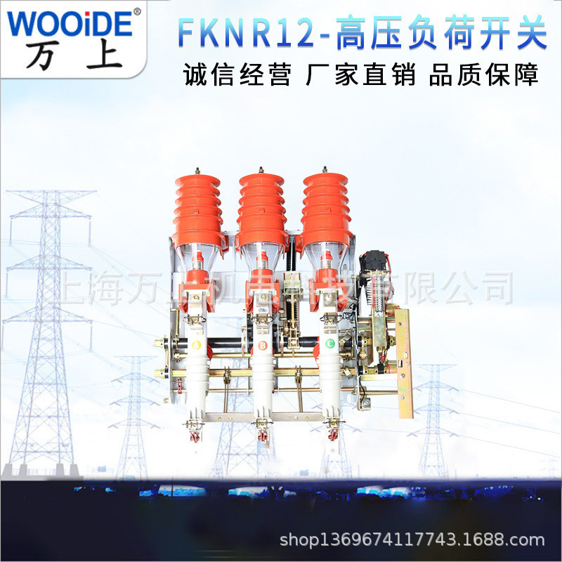 FKN12-12R挂墙户内高压负荷开关FKRN12-12RD压气户内柜内电操10KV