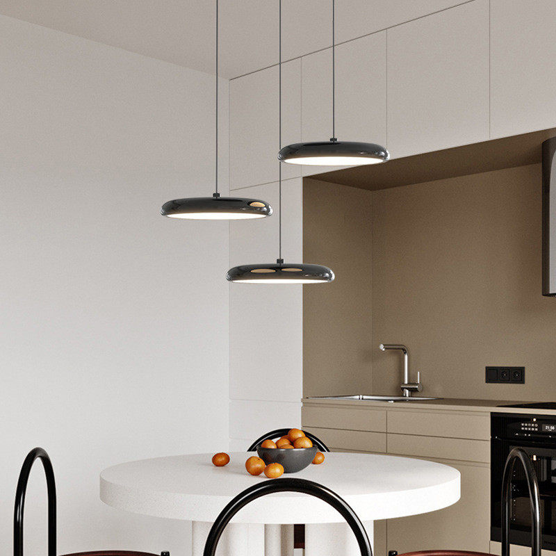 北欧全光谱护眼现代简约餐厅灯意大利极简设计师吧台三头飞碟吊灯,家装灯饰光源,餐厅吊灯,淘宝优惠券,粉丝福利购,淘宝优惠卷