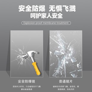 触摸智能led浴室镜子带灯挂墙半圆形卫生间壁挂厕所洗漱台梳妆镜