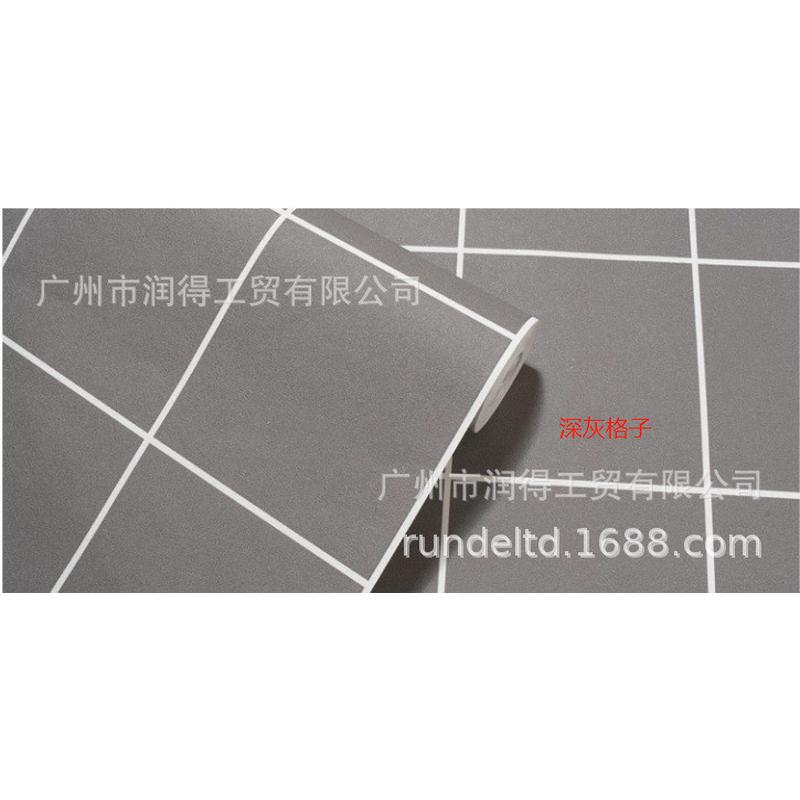 纯色透底不格子pvc自粘墙纸网红北欧简约卧室客厅服装摄影室背景