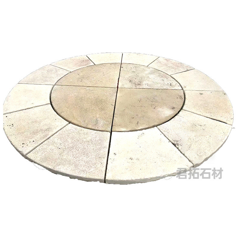 莱姆石拼花公园小区别墅户外花砖可自选地板砖款式批发现货厂家