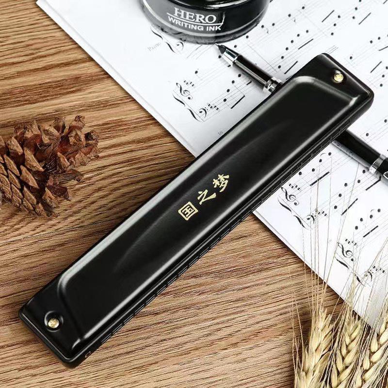 热销乐器演奏级口琴24孔复音c调28孔专业男女成人初学者学生入门