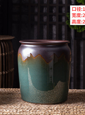 欧式落地花瓶客厅插花美式家居摆件陶瓷景德镇水培富贵竹瓷器