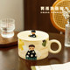 ip9d复古情侣陶瓷泡多功能方便面碗宿舍学生带盖面碗个人大碗