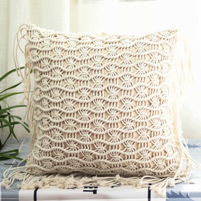 5n波西米亚拍摄道具流苏抱枕靠枕手工编织靠垫靠背汽车办公室腰靠,居家布艺,靠垫/抱枕,淘宝优惠券,粉丝福利购,淘宝优惠卷