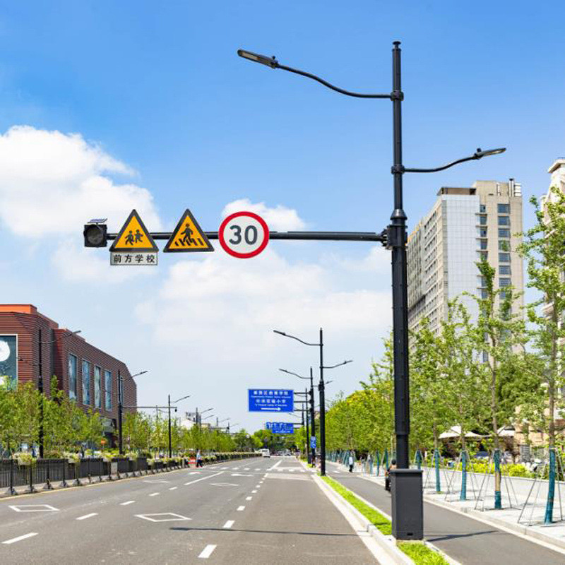 直销多杆合一综合杆交通指示牌杆信号灯LED路灯智慧共杆合杆