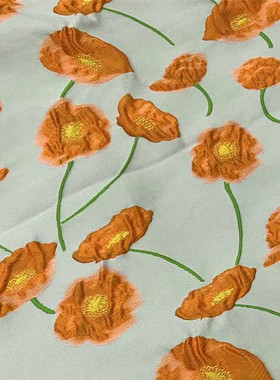 提海芋花紫色立体微廓油画色织浮雕花锦涤色织提花蓬蓬裙箱包布料