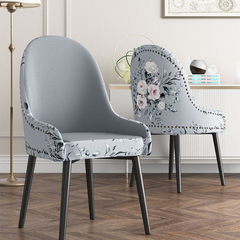 8ksg批发现代大弧形椅子套罩椅套椅一体全包垫子靠背罩座椅套罩家