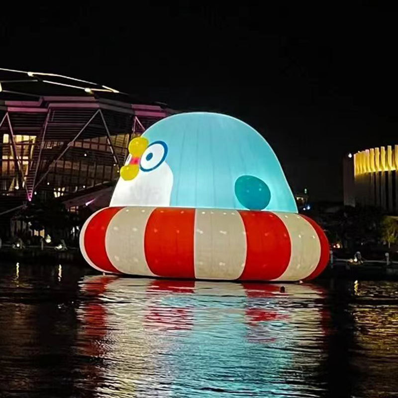大型气模水上乐园商场美陈网红露营景点广告宣传定充气卡通 制